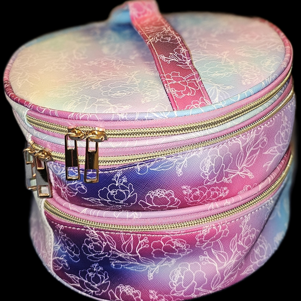 Under One Sky Pastel Floral Cosmetic Bag